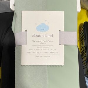 Cloud Island Mint Green Changing Pad Cover